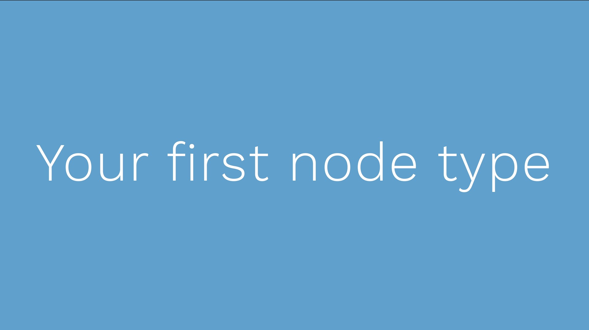 Neos Course - 05 Your first node type